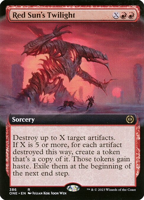 Red Sun's Twilight - Phyrexia: All Will Be One Rare Card