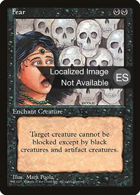 Fear - Fourth Edition Foreign Black Border Common Card