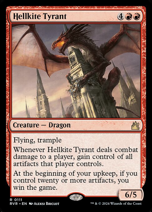 Hellkite Tyrant - Ravnica Remastered Rare Card