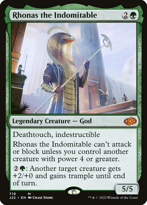 Rhonas the Indomitable - Jumpstart 2022 Mythic Card