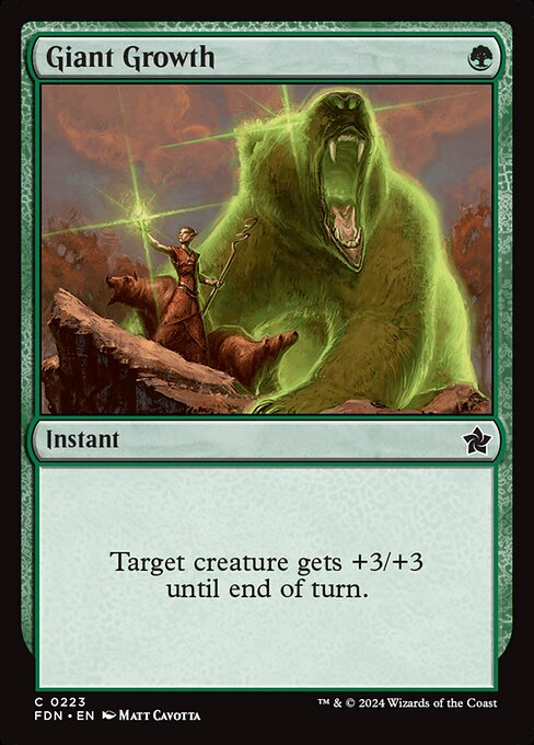 Giant Growth - Foundations Common Card