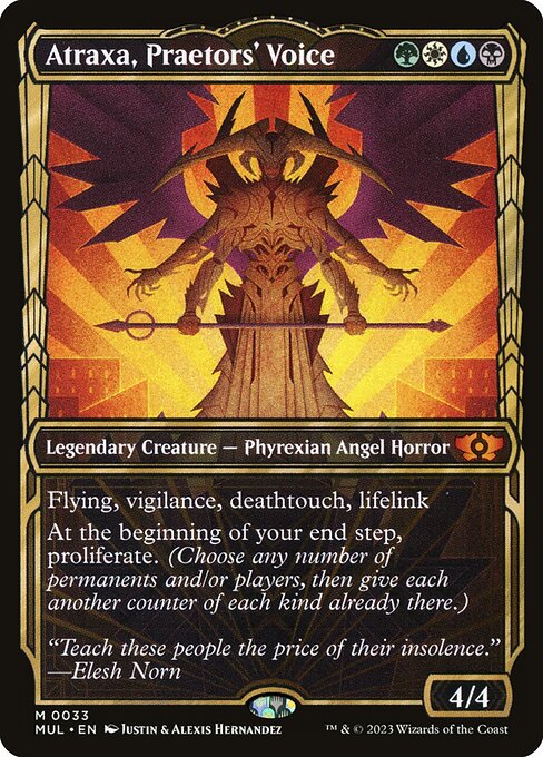 Atraxa, Praetors' Voice - Multiverse Legends Mythic Card