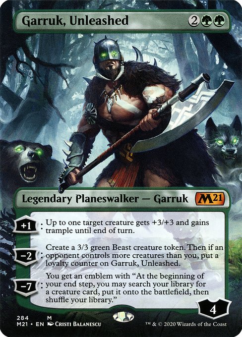 Garruk, Unleashed - Core Set 2021 Mythic Card