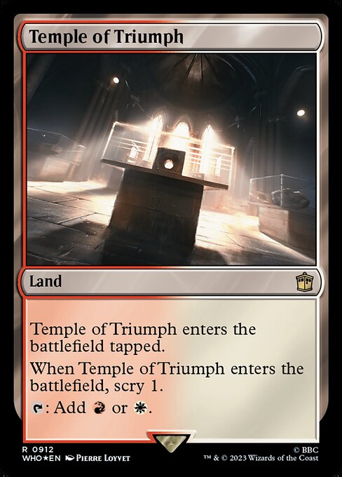 Temple of Triumph - Doctor Who Rare Card