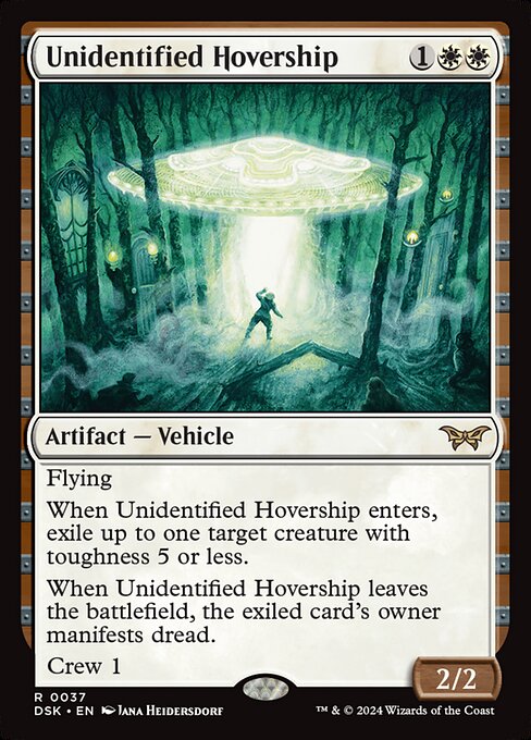 Unidentified Hovership - Duskmourn: House of Horror Rare Card