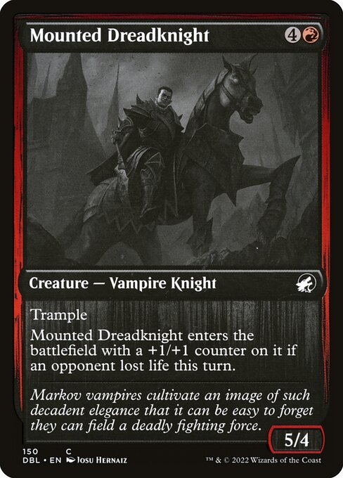 Mounted Dreadknight - Innistrad: Double Feature Common Card