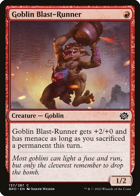 Goblin Blast-Runner - The Brothers' War Common Card