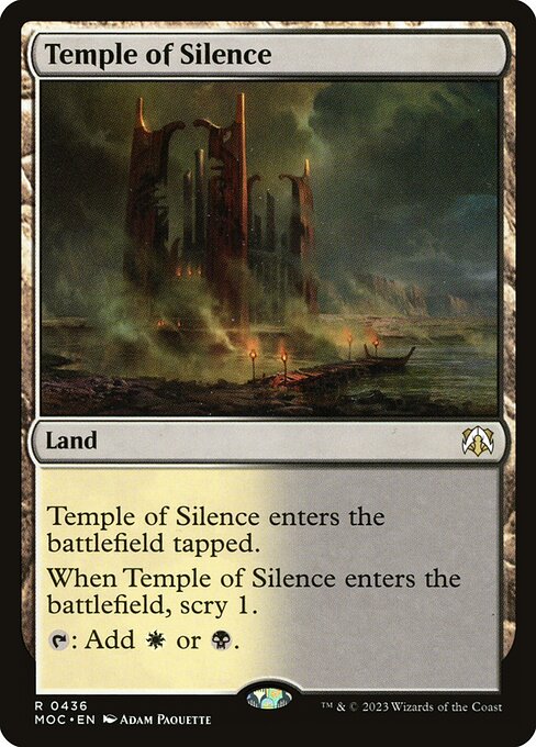 Temple of Silence - March of the Machine Commander Rare Card