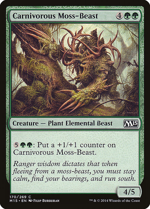 Carnivorous Moss-Beast - Magic 2015 Common Card