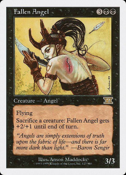 Fallen Angel - Classic Sixth Edition Rare Card