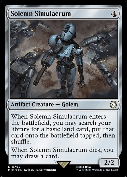 Solemn Simulacrum - Fallout Rare Card