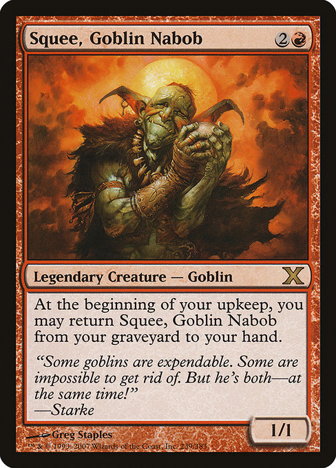 Squee, Goblin Nabob - Tenth Edition Rare Card
