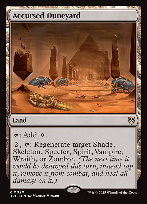 Accursed Duneyard - Aetherdrift Commander Rare Card