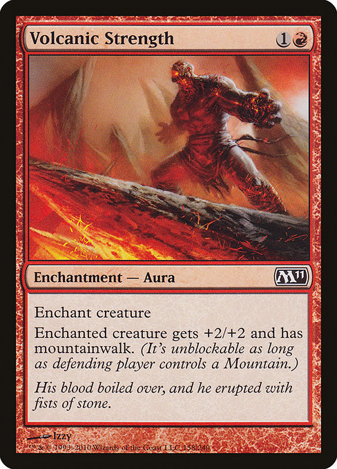 Volcanic Strength - Magic 2011 Common Card