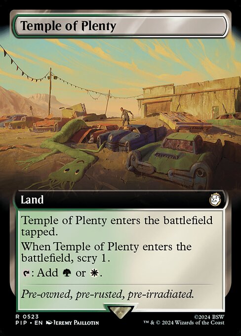 Temple of Plenty - Fallout Rare Card