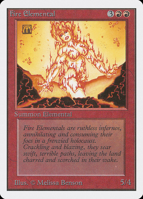 Fire Elemental - Unlimited Edition Uncommon Card