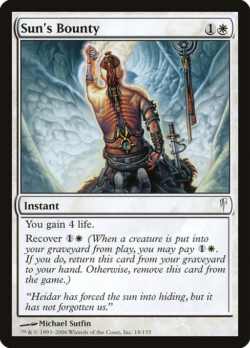 Sun's Bounty - Coldsnap Common Card