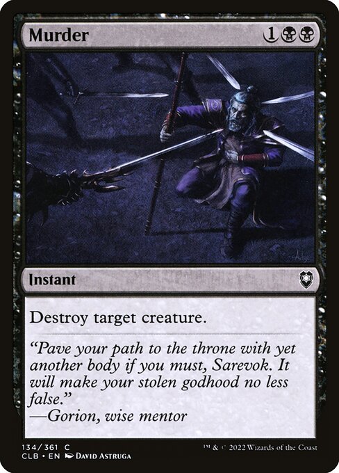 Murder - Commander Legends: Battle for Baldur's Gate Common Card