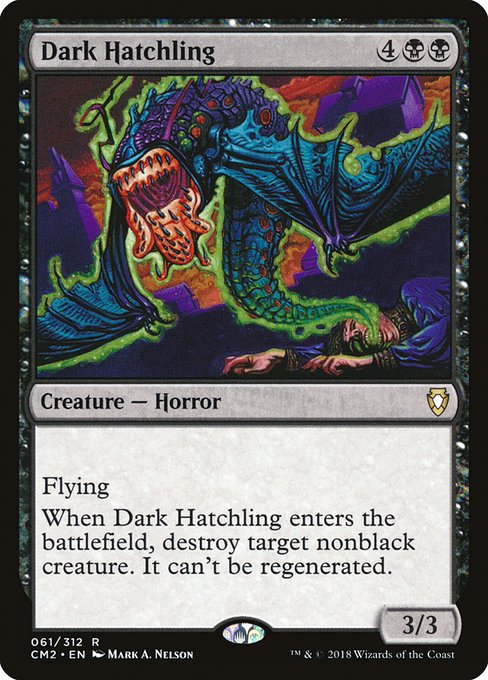 Dark Hatchling - Commander Anthology Volume II Rare Card