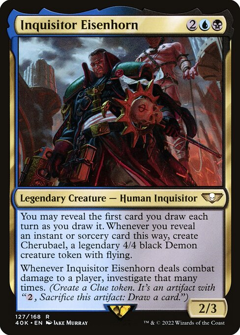 Inquisitor Eisenhorn - Warhammer 40,000 Commander Rare Card