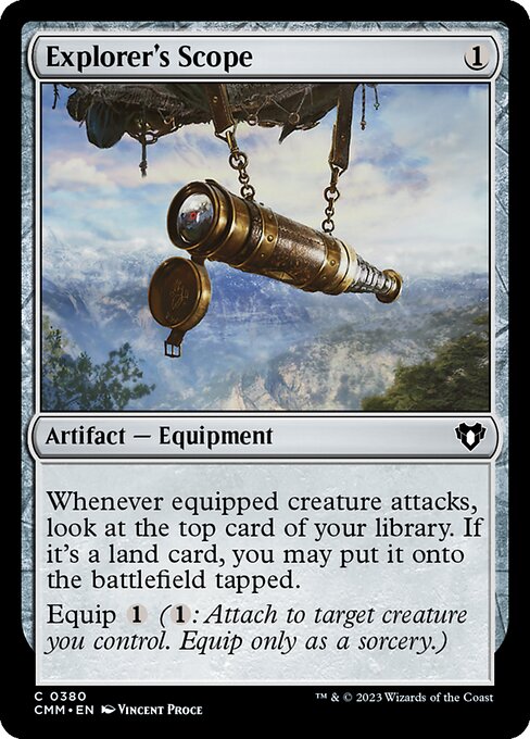 Explorer's Scope - Commander Masters Common Card