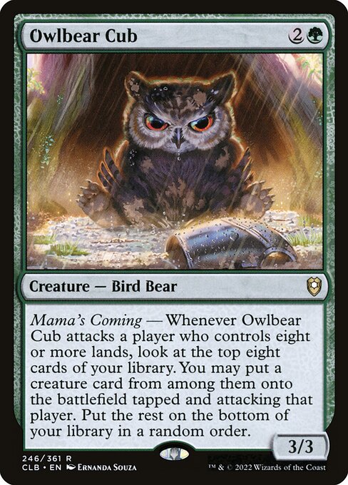 Owlbear Cub - Commander Legends: Battle for Baldur's Gate Rare Card