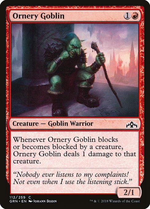 Ornery Goblin - Guilds of Ravnica Common Card