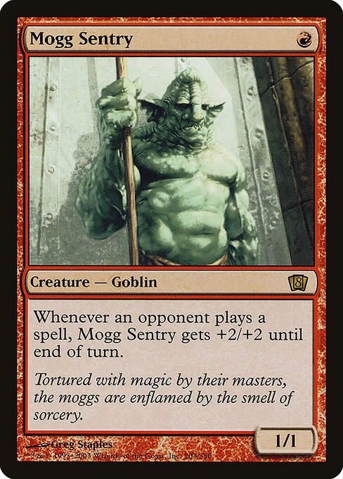 Mogg Sentry - Eighth Edition Rare Card