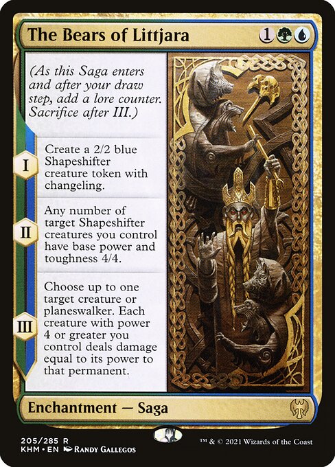 The Bears of Littjara - Kaldheim Rare Card