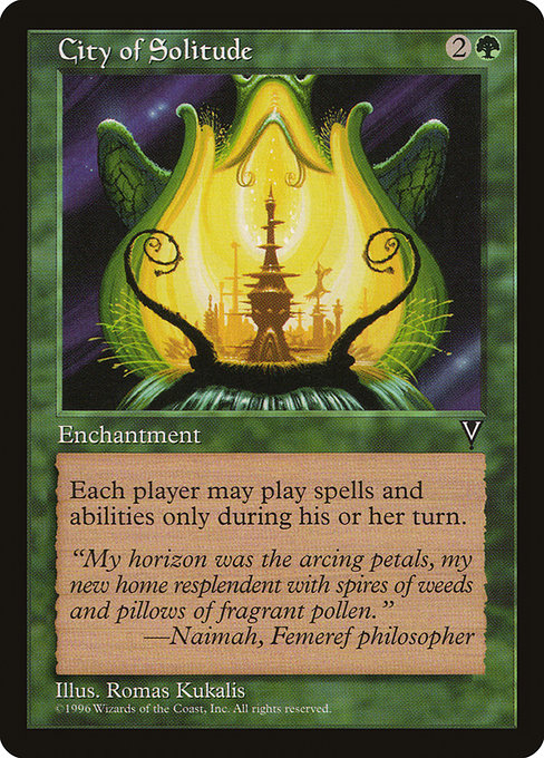 City of Solitude - Visions Rare Card
