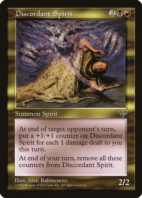 Discordant Spirit - Mirage Rare Card