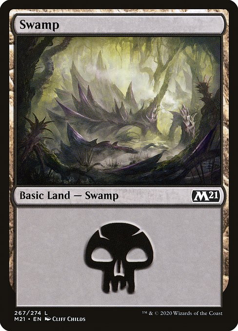 Swamp - Core Set 2021 Common Card