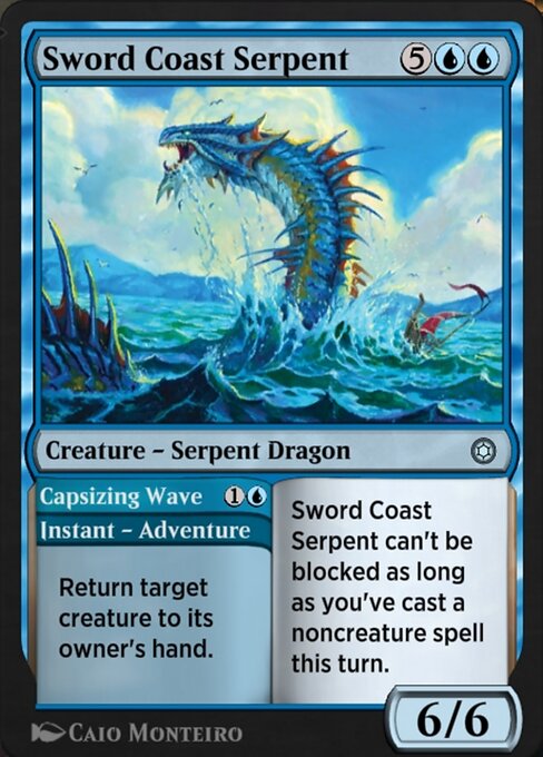 Sword Coast Serpent // Capsizing Wave - Alchemy Horizons: Baldur's Gate Uncommon Card