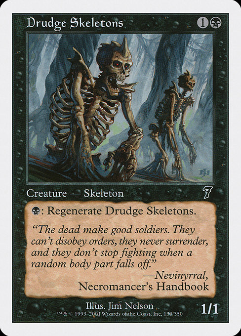 Drudge Skeletons - Seventh Edition Common Card