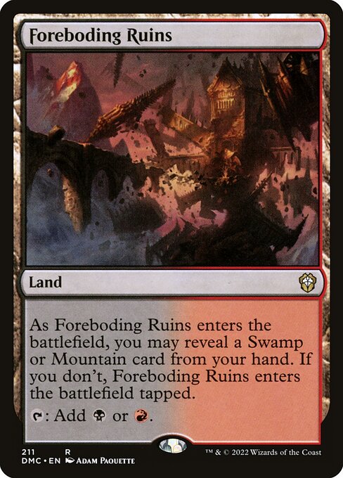 Foreboding Ruins - Dominaria United Commander Rare Card