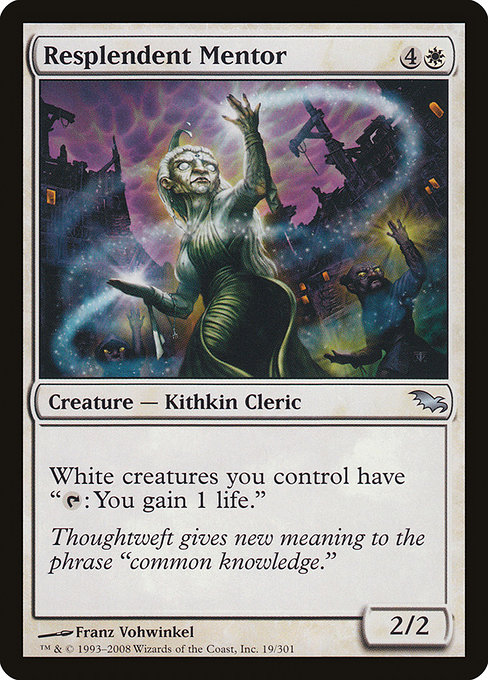 Resplendent Mentor - Shadowmoor Uncommon Card