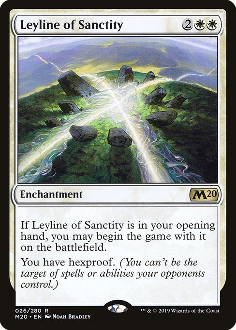 Leyline of Sanctity - Core Set 2020 Rare Card