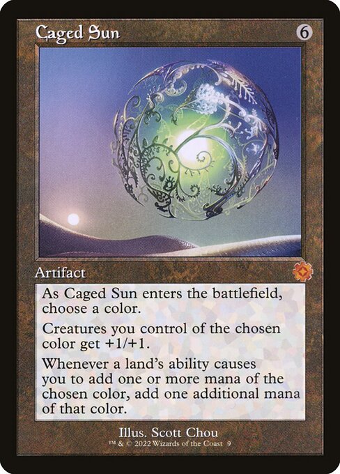 Caged Sun - The Brothers' War Retro Artifacts Mythic Card