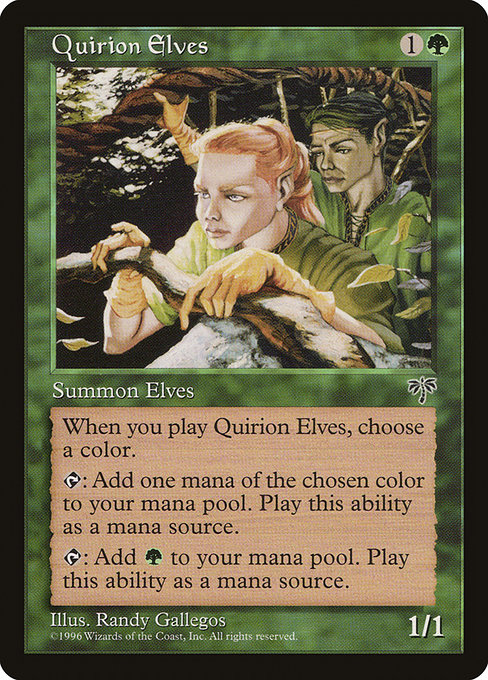 Quirion Elves - Mirage Common Card