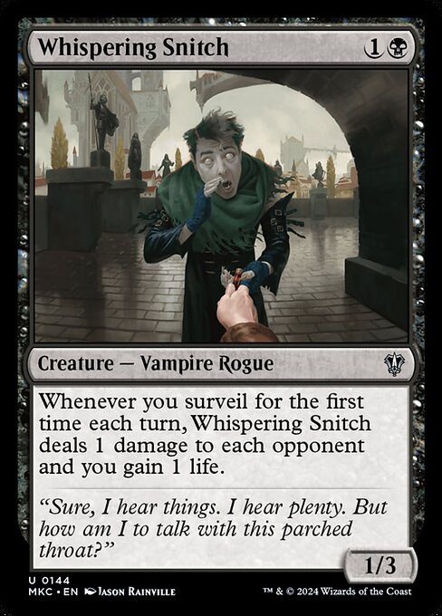Whispering Snitch - Murders at Karlov Manor Commander Uncommon Card