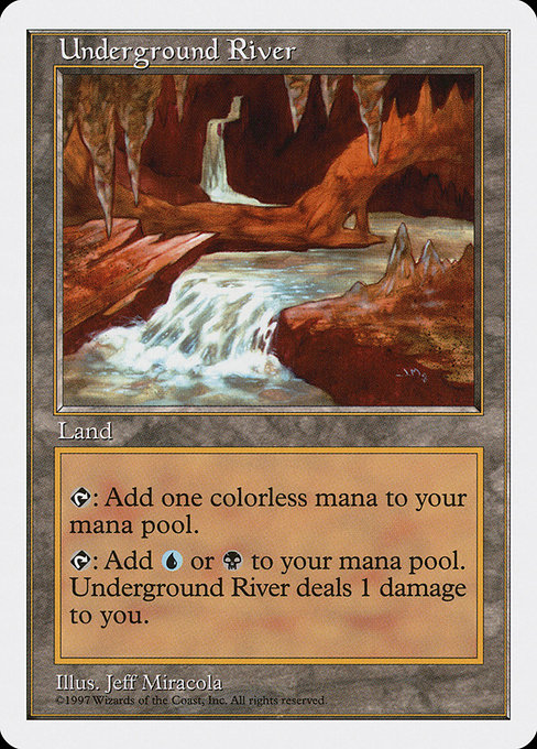 Underground River - Fifth Edition Rare Card