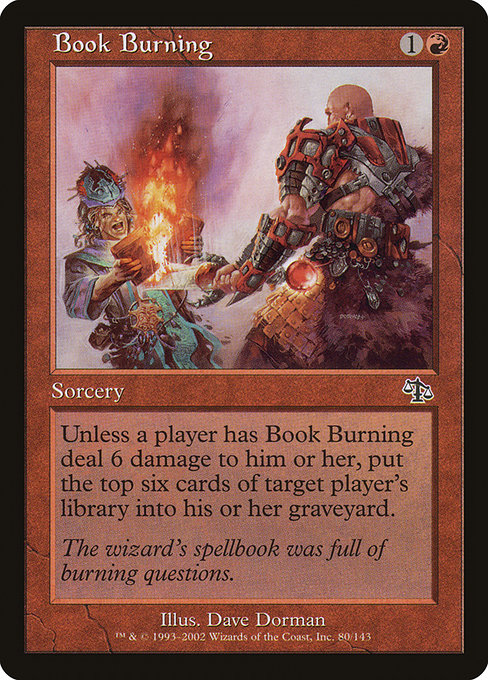 Book Burning - Judgment Common Card