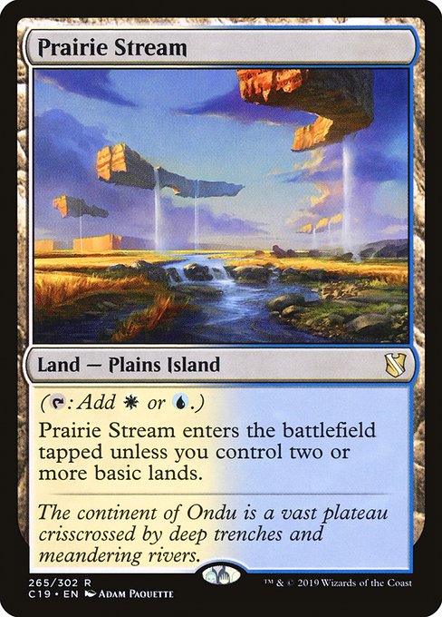 Prairie Stream - Commander 2019 Rare Card