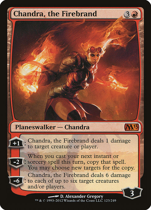 Chandra, the Firebrand - Magic 2013 Mythic Card