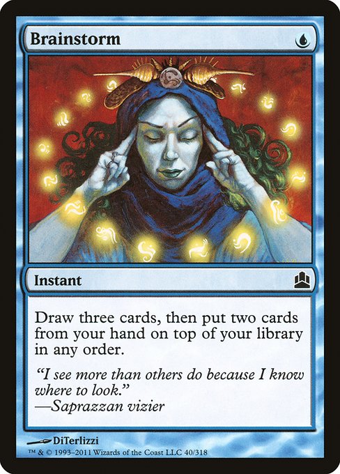 Brainstorm - Commander 2011 Common Card