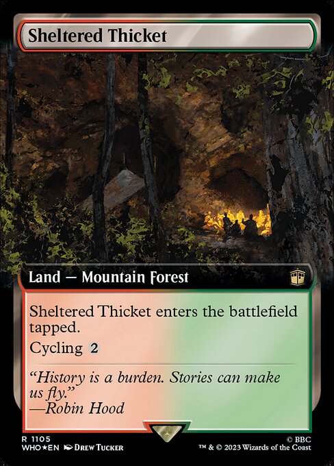 Sheltered Thicket - Doctor Who Rare Card