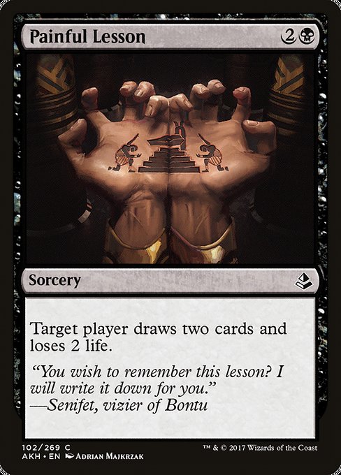 Painful Lesson - Amonkhet Common Card