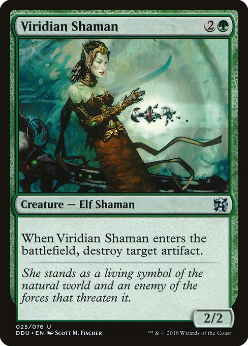 Viridian Shaman - Duel Decks: Elves vs. Inventors Uncommon Card