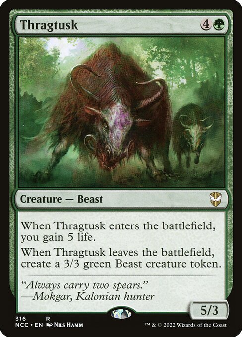 Thragtusk - New Capenna Commander Rare Card