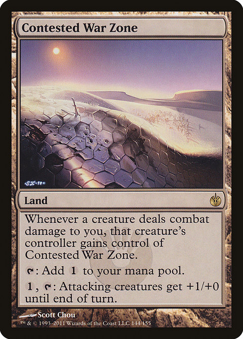 Contested War Zone - Mirrodin Besieged Rare Card